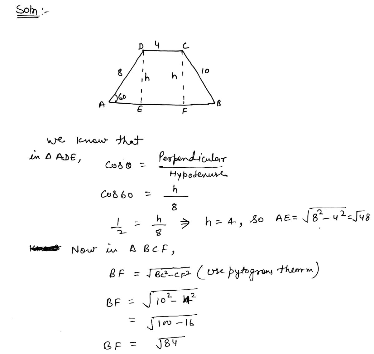 Geometry homework question answer, step 1, image 1